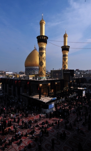 منائر  وقبة ابي الفضل العباس (عليه السلام)