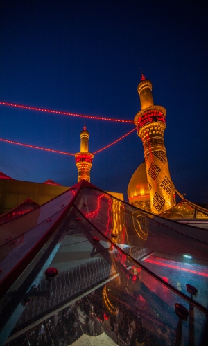 منائر  وقبة ابي الفضل العباس (عليه السلام)