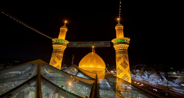 منائر  وقبة ابي الفضل العباس (عليه السلام)