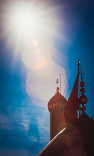 قبة ومنارة حرم الإمام الحسين (عليه السلام)