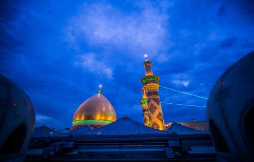 منائر  وقبة ابي الفضل العباس (عليه السلام)