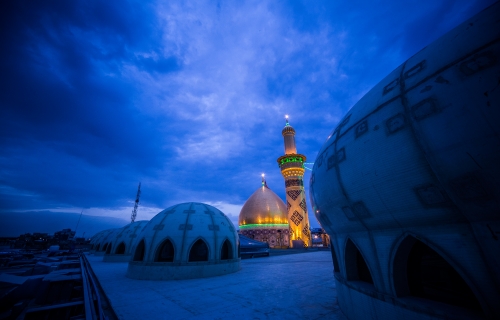 منارة وقبة ابي الفضل العباس (عليه السلام)