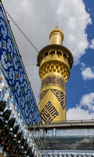 منائر  وقبة ابي الفضل العباس (عليه السلام)
