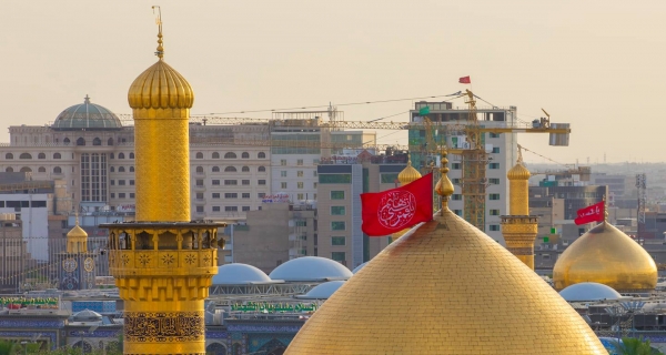 منائر  وقبة ابي الفضل العباس (عليه السلام)