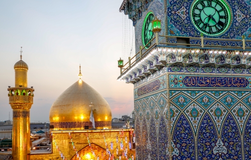 منائر  وقبة الامام علي (عليه السلام)