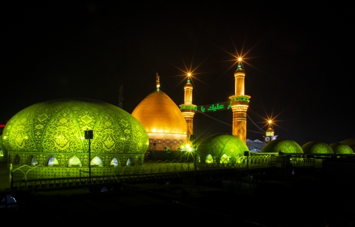 منائر  وقبة ابي الفضل العباس (عليه السلام)