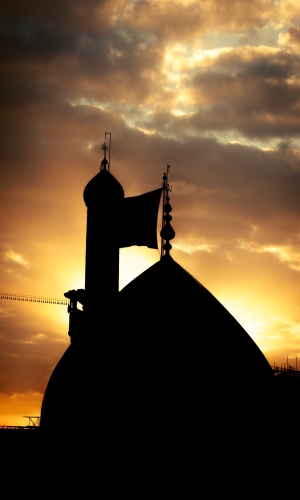 قبة ومنارة الامام الحسين علية السلام 