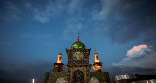 منارة الساعه حرم المولى أبي الفضل العباس 