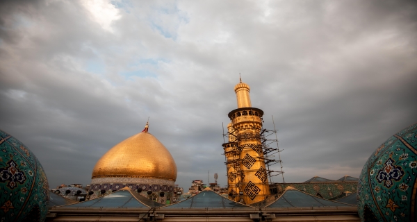 قبة ومنارة المولى أبي الفضل العباس عليه السلام 