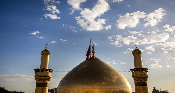 قبة ومنارة الامام الحسين عليه السلام 