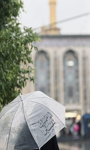  أجواء المطر في كربلاء المقدسة 