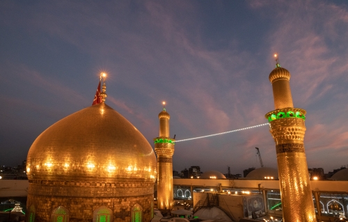 قبة ومنارة الإمام الحسين (عليه السلام) 
