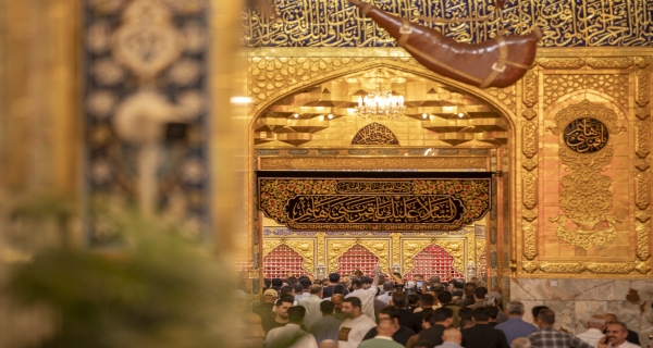 أجواء الحزن بإستشهاد الإمام الصادق (ع) في العتبة العباسية