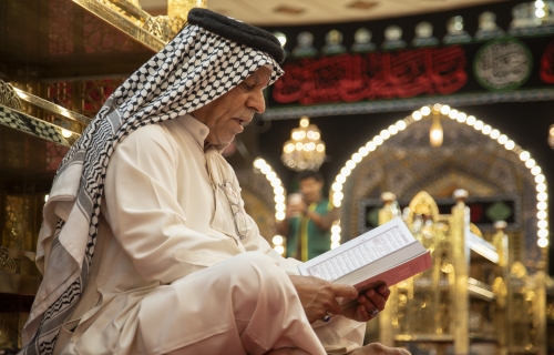 الأجواء الإيمانية في الصحن العباسي الشريف