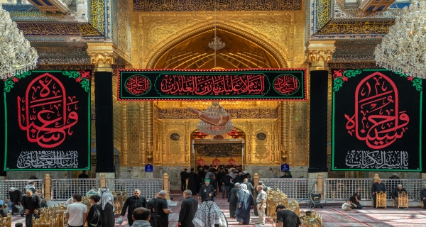  نشر رايات الحزن بإستشهاد الإمام زين العابدين (ع)