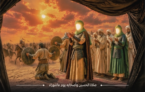 11- صلاة الحسين وأصحابه يوم عاشوراء