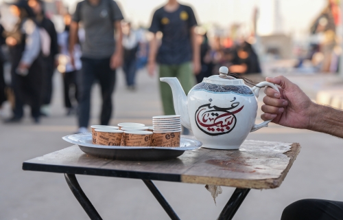  مواكب الخدمة في طريق مشاية النجف الأشرف