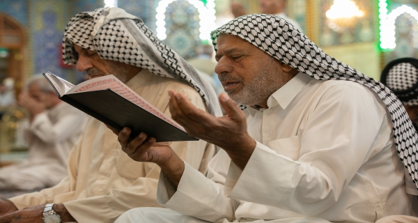 أجواء قراءة دعاء الندية في الصحن الحسيني الشريف