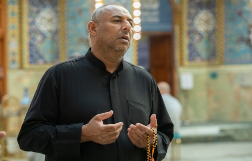 أجواء الدعاء في الصحن العباس الشريف